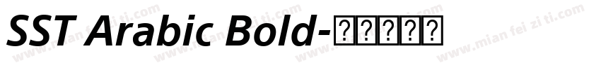 SST Arabic Bold字体转换